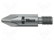 Screwdriver bit; Phillips; PH2; Overall len: 44.5mm; Mounting: M6 WERA