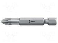 Screwdriver bit; Phillips; PH1; 1/4"; Overall len: 50mm; TORSION WERA