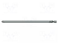 Screwdriver bit; Phillips; PH2; 1/4"; Overall len: 152mm WERA
