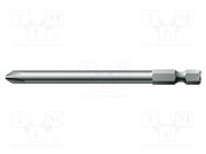 Screwdriver bit; Phillips; PH1; Overall len: 89mm WERA