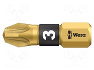 Screwdriver bit; Pozidriv®; PZ3; 1/4"; Overall len: 25mm WERA