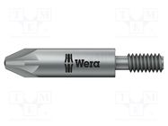 Screwdriver bit; Pozidriv®; PZ2; Overall len: 33mm; Mounting: M4 WERA