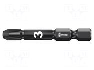 Screwdriver bit; Pozidriv®; PZ3; 1/4"; Overall len: 50mm WERA