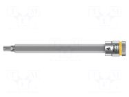 Socket; Hex Plus key,socket spanner; HEX 4mm; 1/4"; Zyklop WERA