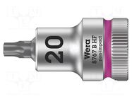 Socket; socket spanner,Torx®; Size: TX20; 3/8"; 35mm; Zyklop WERA