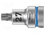 Socket; socket spanner,Torx®; Size: TX27; 3/8"; 35mm; Zyklop WERA