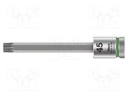 Socket; socket spanner,Torx®; TX45; 3/8"; 100mm; Zyklop WERA