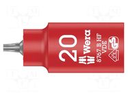 Socket; insulated,socket spanner,Torx®; Size: TX20; 3/8"; 55mm WERA