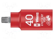 Socket; insulated,socket spanner,Torx®; Size: TX40; 3/8"; 55mm WERA