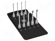 Wrench-set; socket spanner; Torx®; Chrom-vanadium steel; 1/2" WERA