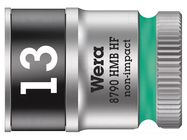 Socket; 6-angles,socket spanner; HEX 13mm; Chrom-vanadium steel WERA