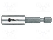 Holders for screwdriver bits; Socket: 1/4"; Overall len: 50mm WERA