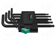 Wrench: Torx®-set; TX8,TX9,TX10,TX15,TX20,TX25,TX27,TX30,TX40 WERA
