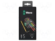 Wrench: Torx®-set; TX8,TX9,TX10,TX15,TX20,TX25,TX27,TX30,TX40 WERA