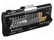 Kit: screwdriver bits; 25mm; Mounting: 1/4" (C6,3mm); plastic box WERA