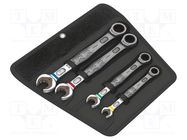 Wrenches set; combination spanner; 10mm,13mm,17mm,19mm; 4pcs. 