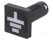 Earting indicator; 22mm; PK22; -25÷70°C; IP54; 230VAC; 230VDC SPAMEL