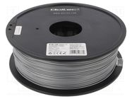 Filament: PLA PRO; Ø: 1.75mm; silver; 205÷225°C; 1kg QOLTEC