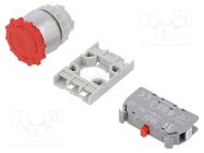 Switch: emergency stop; 22mm; Stabl.pos: 2; NC; red; IP65; mushroom SPAMEL