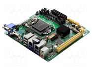 Mini-ITX motherboard; x86-64; LGA1151 compatible; 12VDC; DDR4 AAEON