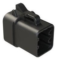 AUTOMOTIVE HOUSING, PLUG, 6POS, 25A, BLK