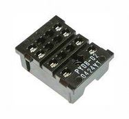 RELAY SOCKET, 10A, 8 PIN, DIN RAIL