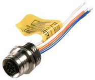 SENSOR CORD, 4P, M12 RCPT-FREE END, 50MM