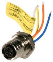 SENSOR CORD, 4P, M12 RCPT-FREE END, 50MM