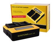 PATONA Dual LCD USB Charger for Canon LPE10 LP-E10, PATONA