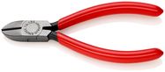 KNIPEX 76 01 125 Diagonal Cutter for electromechanics plastic coated black atramentized 125 mm