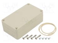 Enclosure: multipurpose; X: 65mm; Y: 115mm; Z: 40mm; Ritec; ABS; beige HAMMOND