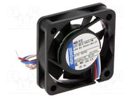 Fan: DC; axial; 5VDC; 40x40x10mm; 8m3/h; 22.1dBA; slide; 5400rpm 