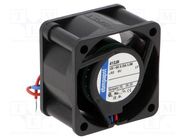 Fan: DC; axial; 12VDC; 40x40x10mm; 22m3/h; ball; 11700rpm; Len: 310mm 