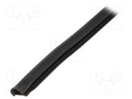 Hole and edge shield; PVC; L: 10m; black; H: 15mm; W: 12mm RST ROZTOCZE