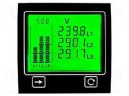 Meter: power; digital,mounting,programmable; on panel; 4-digit TRUMETER