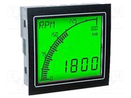 Meter: multifunction; digital,mounting,programmable; on panel TRUMETER