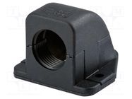 Connector; angular; PG21; IP65; polyamide; black; KF-G HUMMEL