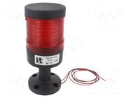 Signalling column; red; LED; 230VAC; IP65; LT70; -25÷60°C SPAMEL