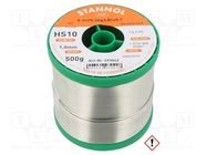 Tin; lead free; Sn95,5Ag3,8Cu0,7; 1mm; 0.5kg; reel; 217°C; HS10 