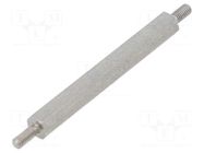 Screwed spacer sleeve; 40mm; Ext.thread: M2,5; hexagonal DREMEC