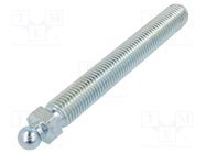 Pin; M20; Plunger mat: steel; Ø: 15mm; Plating: zinc; Spanner: 22mm FATH