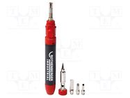 Soldering iron: gas; 450÷600°C 