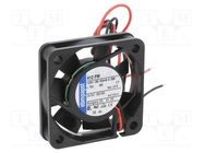 Fan: DC; axial; 12VDC; 40x40x10mm; 6m3/h; 17dBA; slide; 4300rpm 