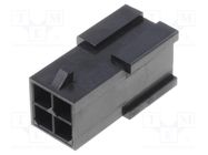 Connector: wire-wire; plug; male; Micro-Fit 3.0; 3mm; PIN: 4; 5A MOLEX