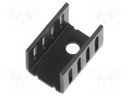 Heatsink: extruded; U; TO220; black; L: 19.1mm; W: 13mm; H: 12.7mm Wakefield Thermal