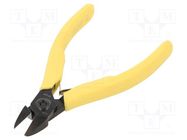 Pliers; side,cutting,precision; ESD; oval head,blackened tool 