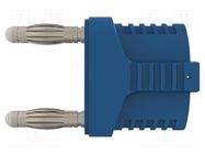 Connector: 4mm banana; stackable safety shunt; 12A; 33VAC; 70VDC SCHÜTZINGER