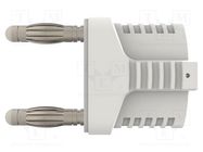 Connector: 4mm banana; stackable safety shunt; 12A; 33VAC; 70VDC 