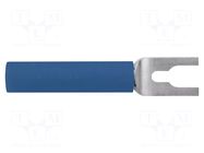 Connector: fork terminals; plug; 20A; blue; Overall len: 37mm; 10mΩ SCHÜTZINGER