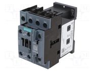 Contactor: 4-pole; NO x4; Auxiliary contacts: NO + NC; 24VAC; 690V SIEMENS